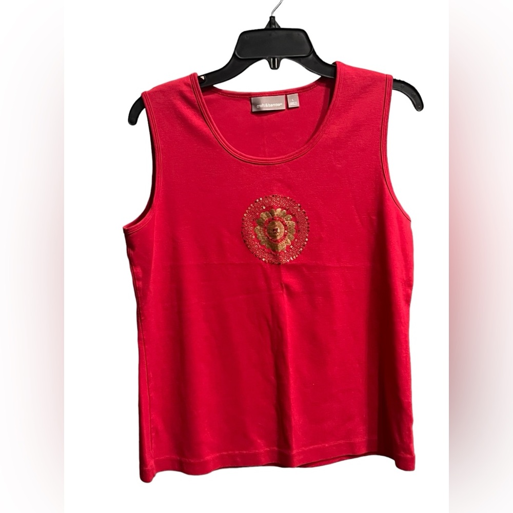 Red and Gold tank top